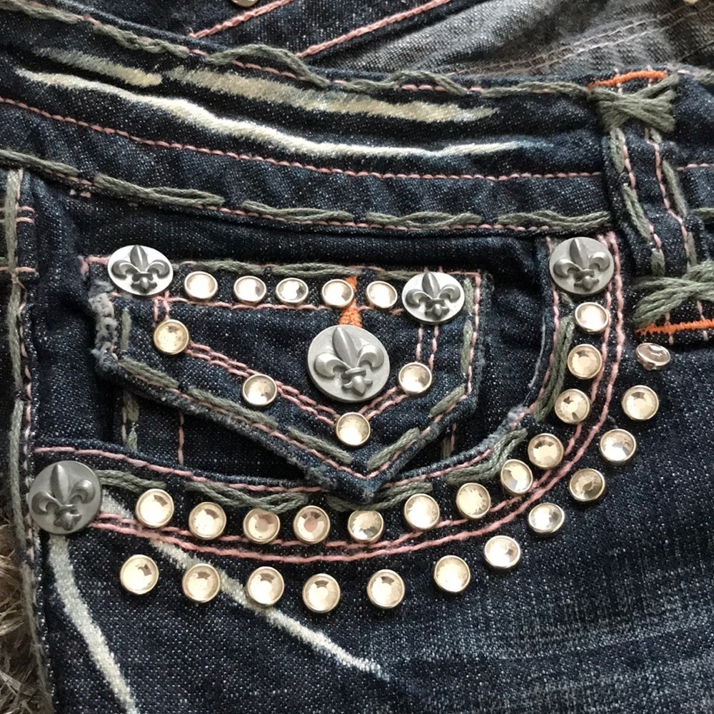 Laguna Beach Jeans with Jewels Embellishment Size 26 - Picture 3 of 10